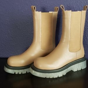 Tan boots